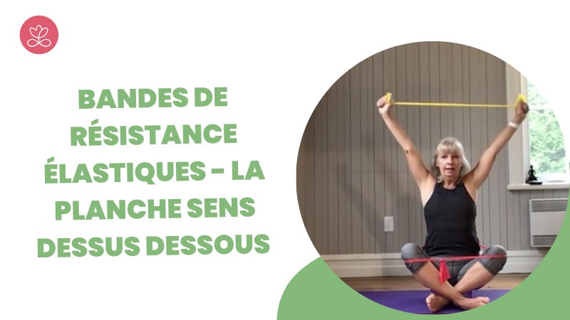 Jour 13. Bandes de résistance élastiques - La planche sens dessus dessous avec Esther Bouchard